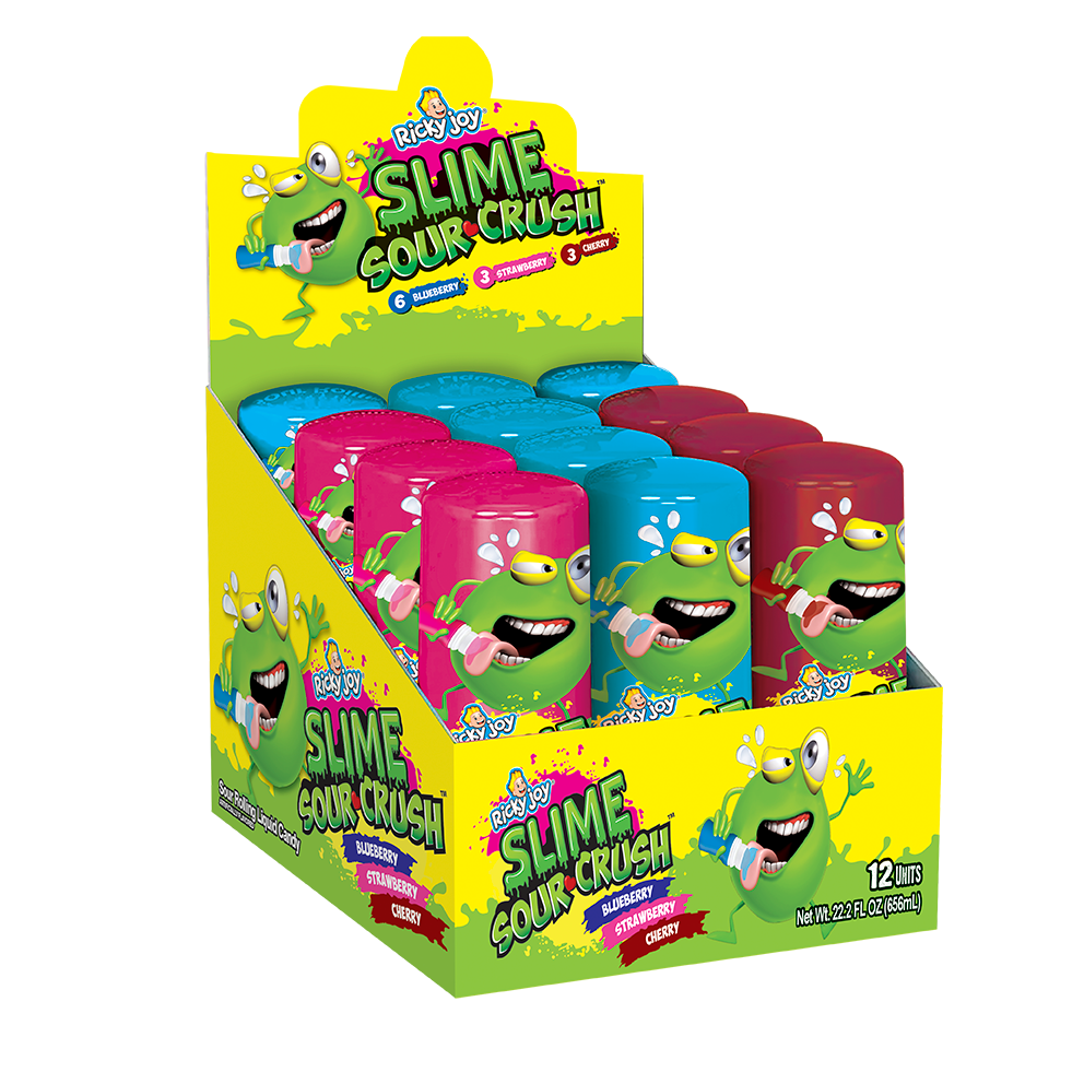Sour Candy Slime Licker - Sour Rolling Liquid Candy - 3-Pack of
